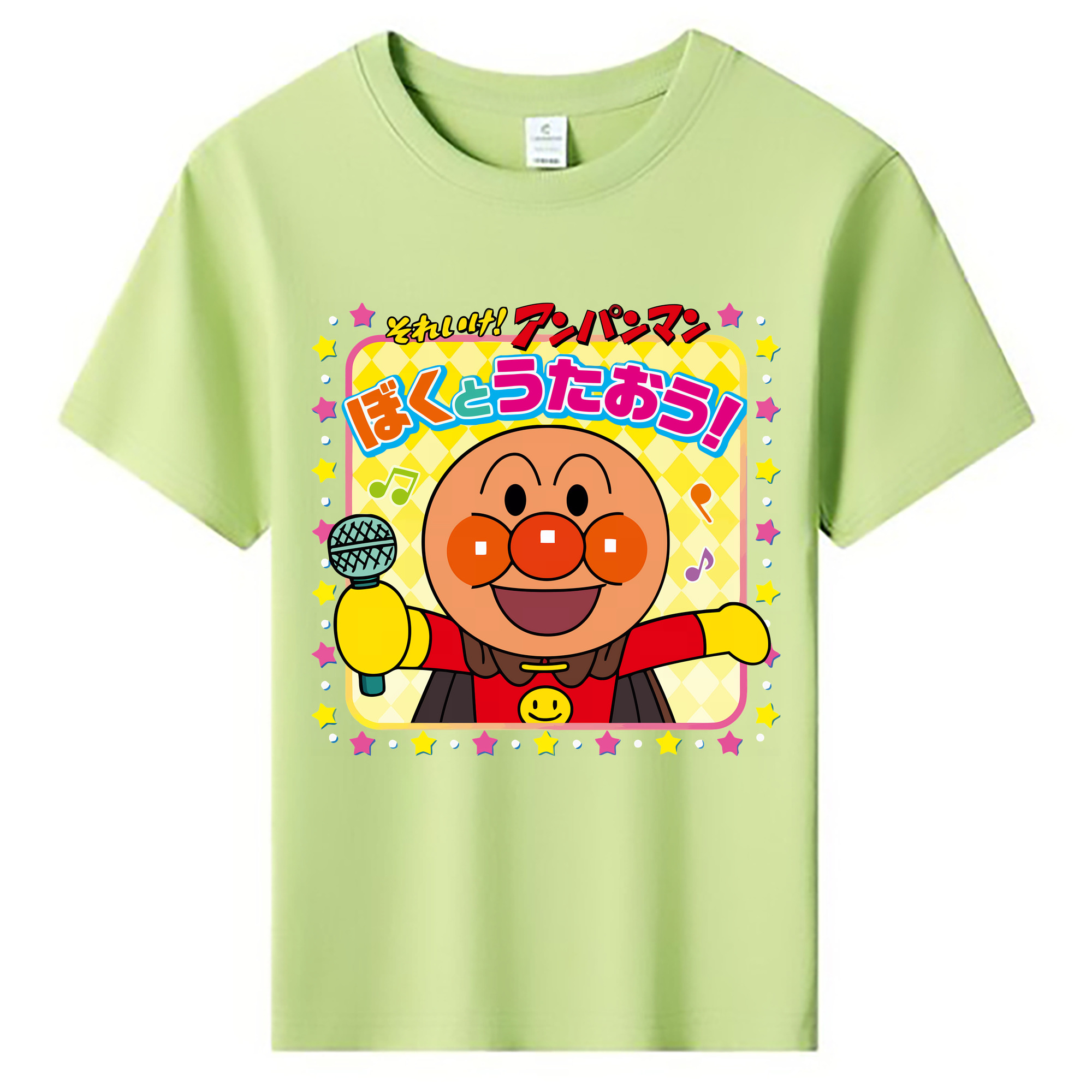（画像用） アンパンマン Anpanman 綿100％キッズTシャツ（フロントプリント）